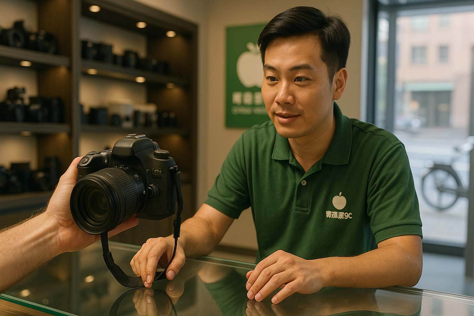 單眼相機現場估價交易場景